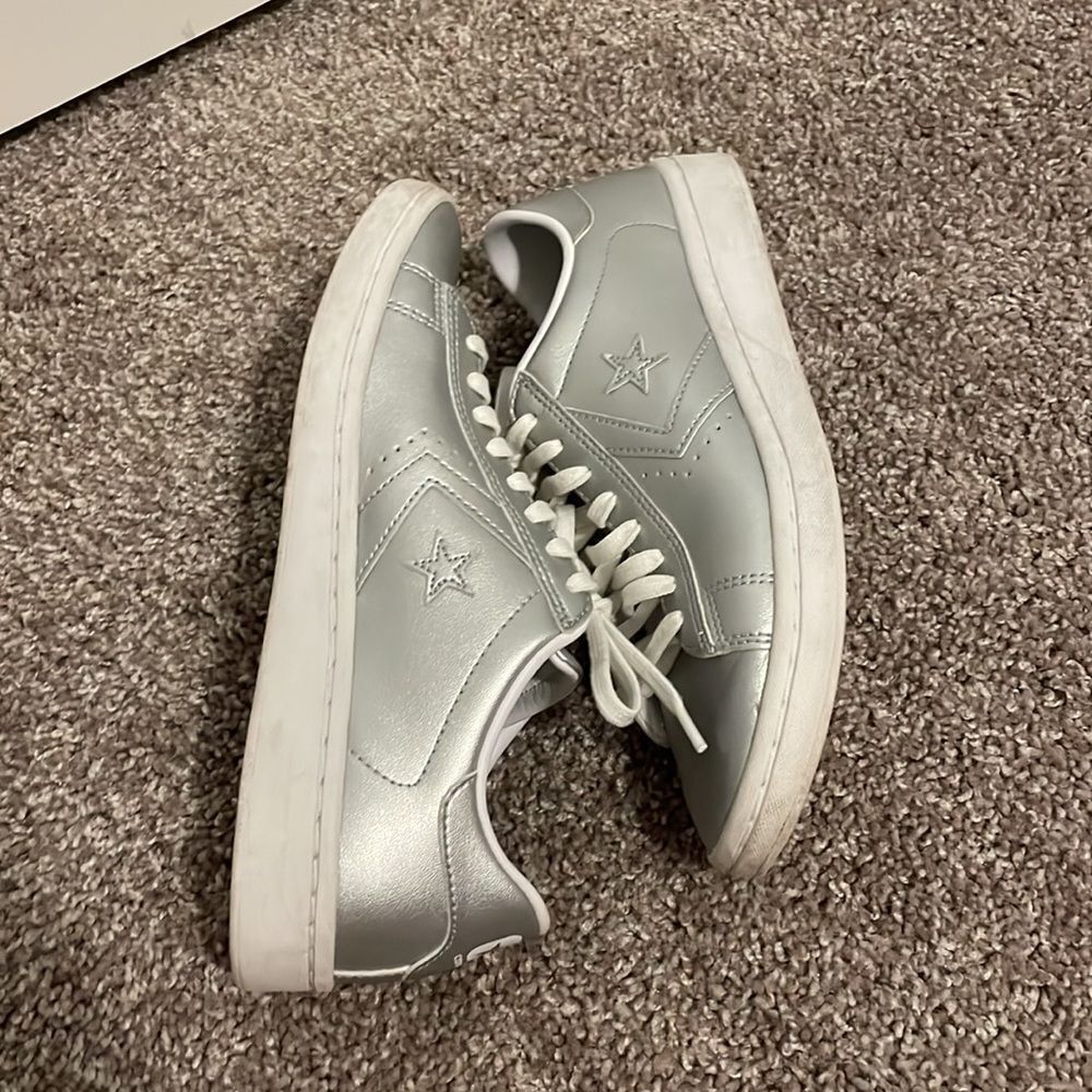 EUC Silver Converse - Picture 2 of 4